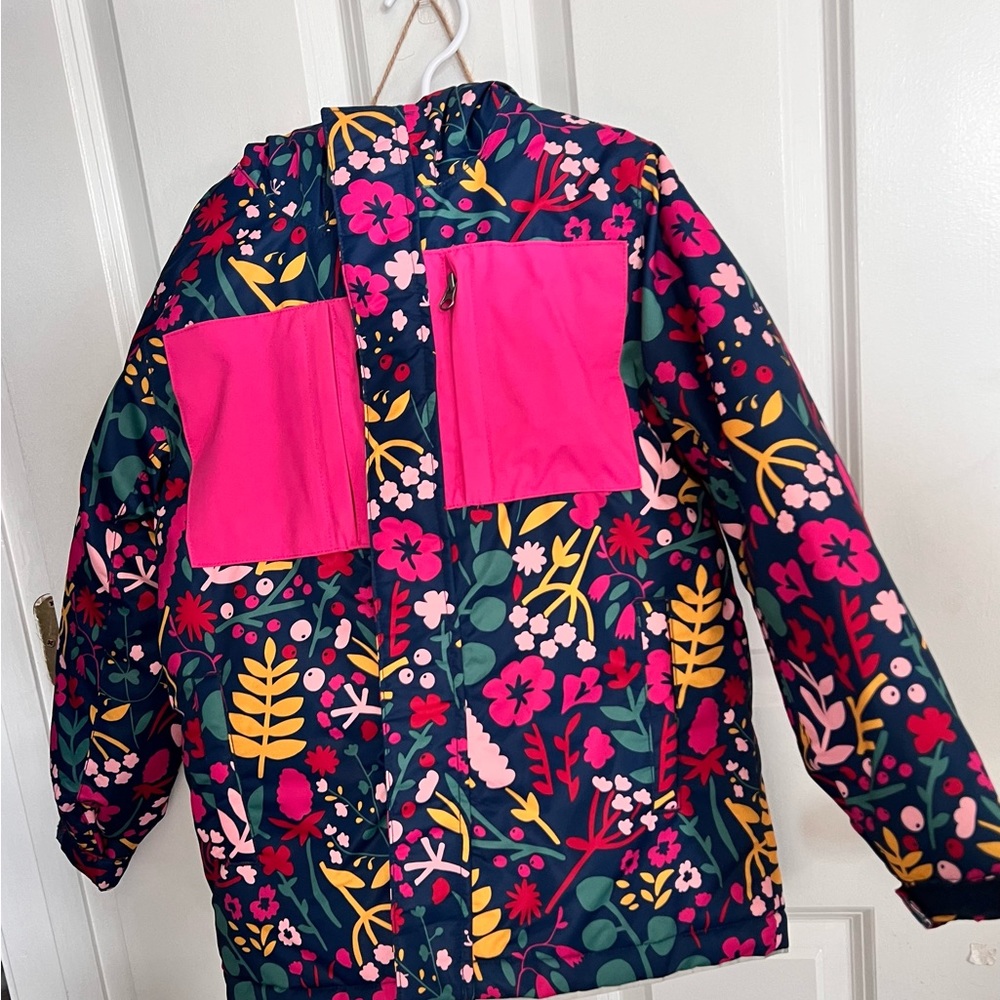 Hanna Andersson Size 8 girls Warm Winter Coat- 2021 retired print. Never worn.